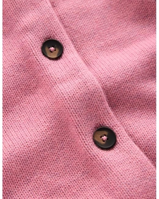 Boden Pink Lydia Tie Neck Knit Cardigan
