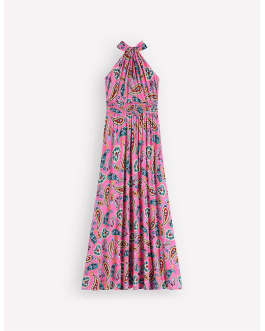 Boden Green Sydney Twist Neck Jersey Dress