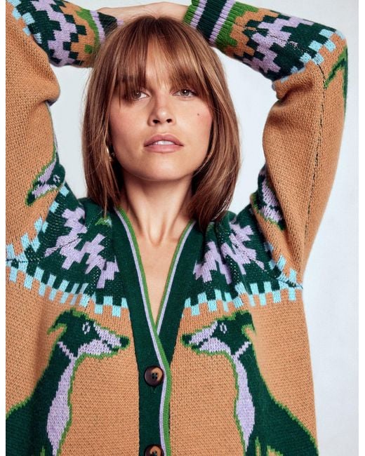 Boden Blue Quinn Boyfriend Cardigan