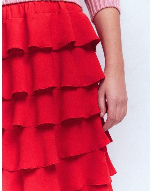 Boden Tiered Maxi Skirt