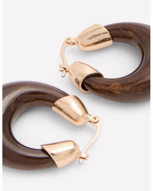 Boden Brown Curved Resin Hoops