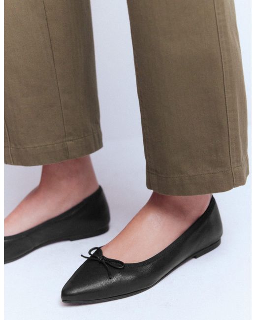 Boden White Point Flexi Sole Flats
