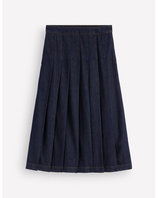 Boden Blue Aya Denim Midi Skirt
