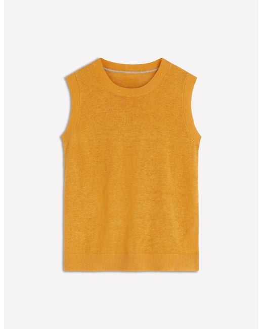 Boden Blue Agnes Linen Tank