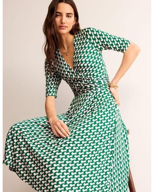 Robe midi kassidy en jersey Boden en coloris Green