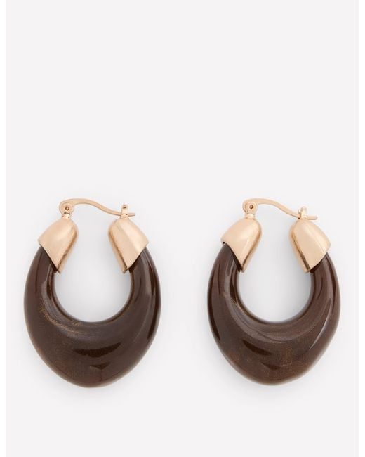 Boden Brown Curved Resin Hoops