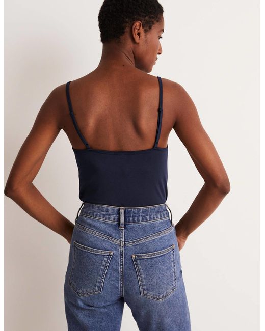 Boden Blue Plain Cami Navy