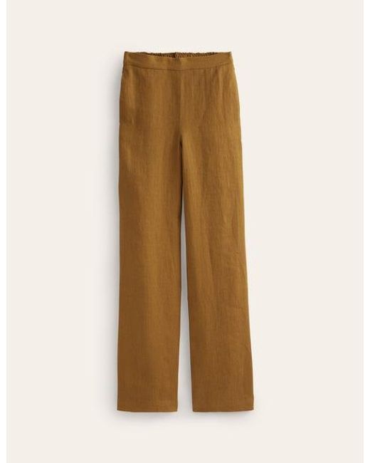 Boden Natural Hampstead Linen Pants
