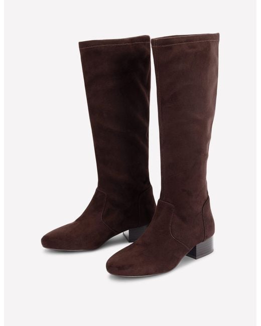 Boden Brown Flat Stretch Boots