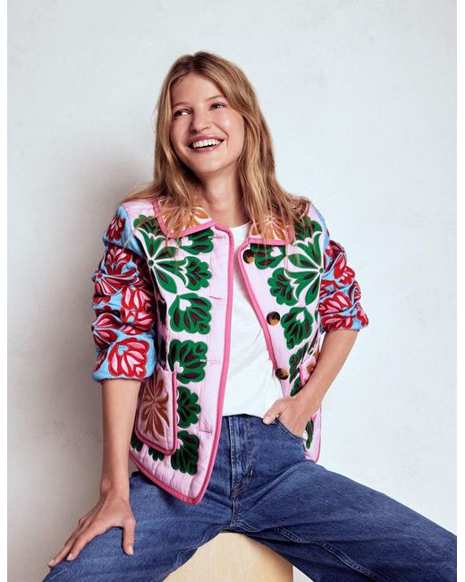 Boden White Fitzrovia Embroidered Jacket