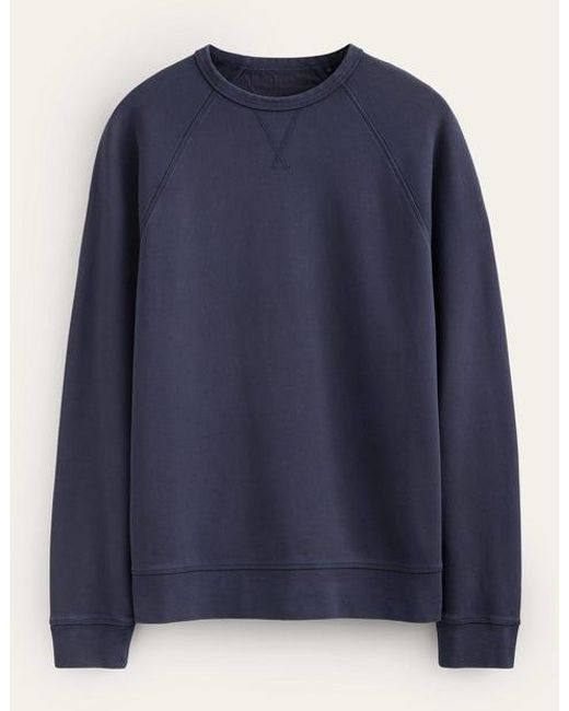 Boden Blue Garment Dye Sweatshirt for men