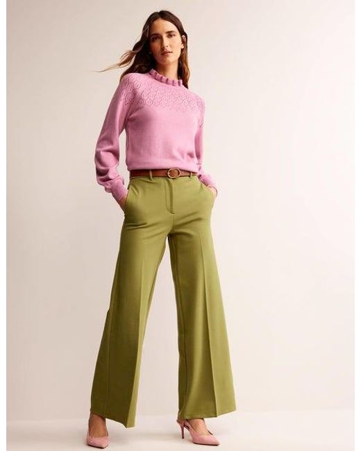 Pantalon large en jersey Boden en coloris Green