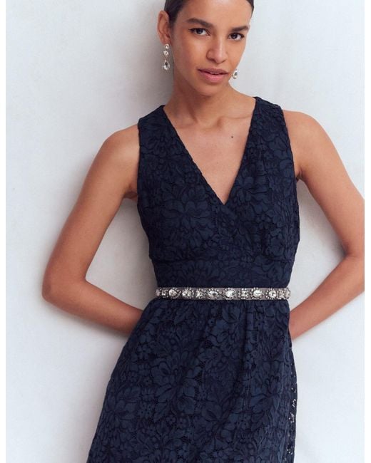 Boden Gray Embellished Belt