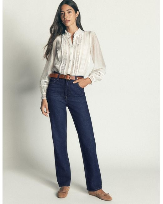 Boden Blue Tapered Leg Jeans