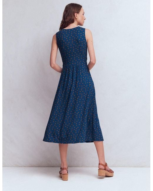 Boden Blue Zara Cross Waist Jersey Dress