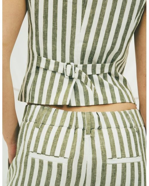 Boden Metallic Linen Waistcoat