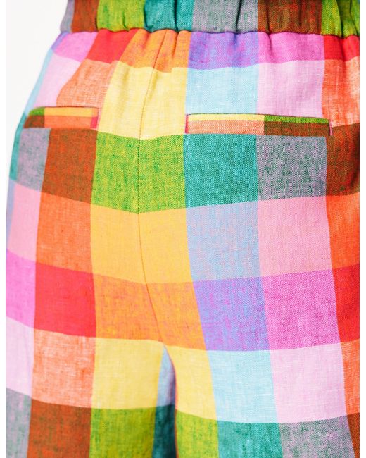 Boden Blue Dulwich Linen Shorts