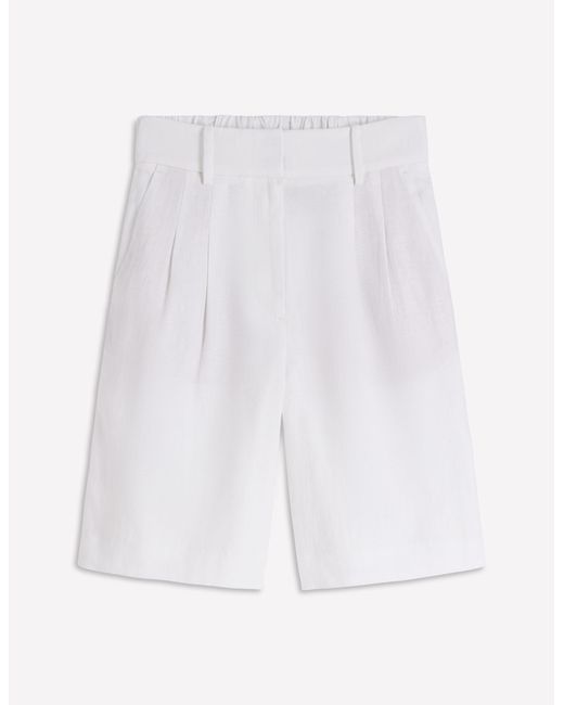 Boden Blue Kensington Linen Shorts