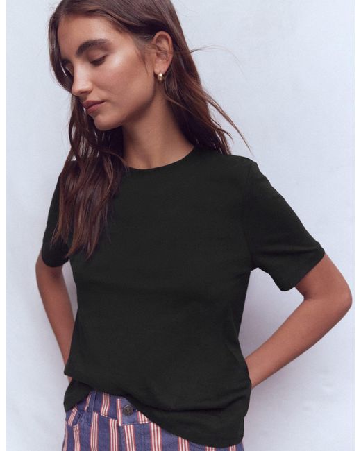 Boden Multicolor Cotton Crew Neck T-Shirt