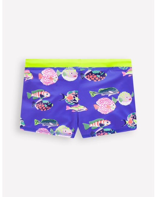 Short De Bain-Poissons Bleu Héron Boden pour homme en coloris Blue