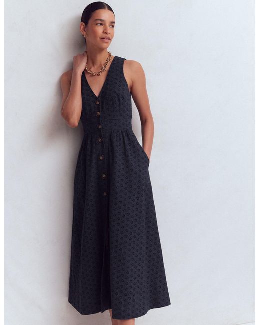 Boden Blue Catherine Broderie Dress