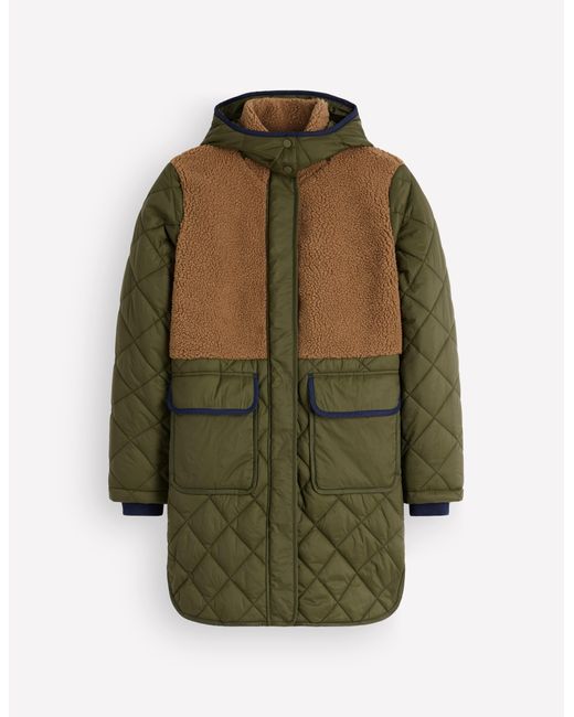 Boden Green Borg Mix Coat