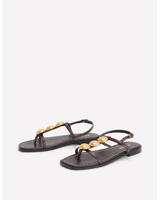 Boden Natural Disc Flat Sandals