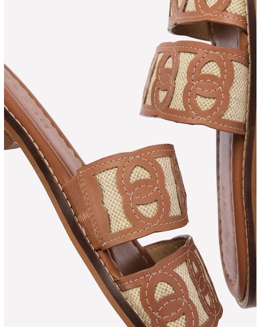 Boden Brown Interlocked Flat Sandal