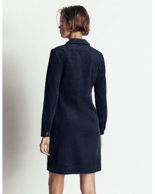 Boden Blue Bronte Cord Short Dress