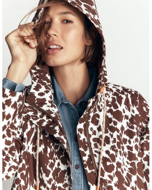 Boden Blue Longline Raincoat
