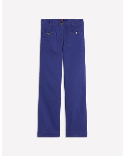 Boden Blue Patch Pocket Crop Chino