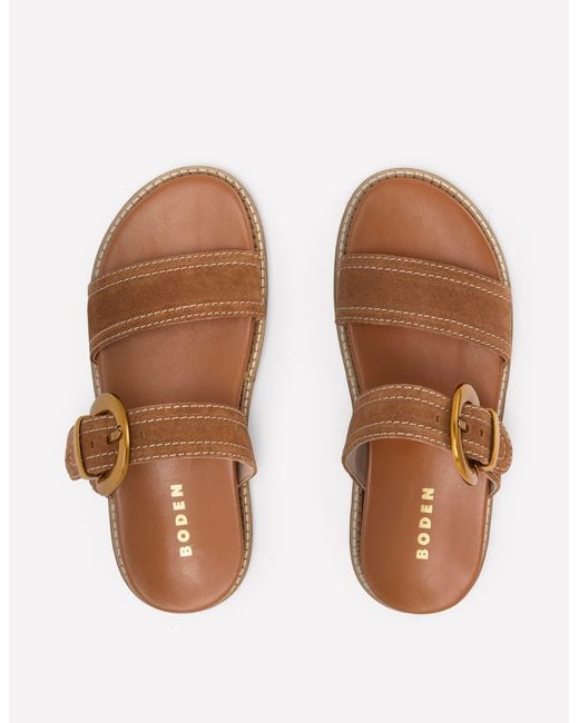 Boden Brown Caryl Double Strap Sandals