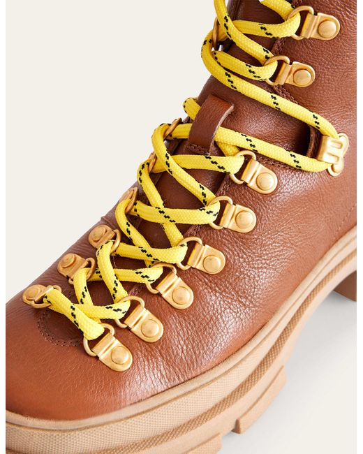 Boden Brown Lace-up Hiker Boots