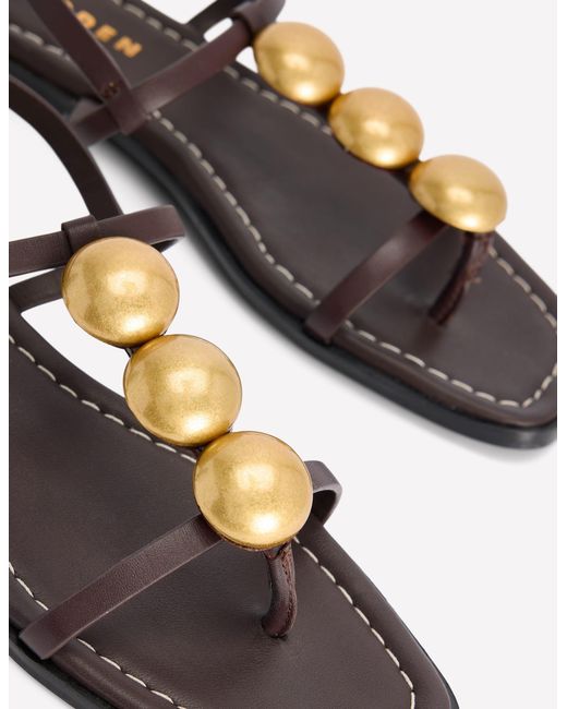 Boden Natural Disc Flat Sandals