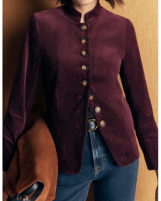Boden Blue Hereford Military Cord Jacket