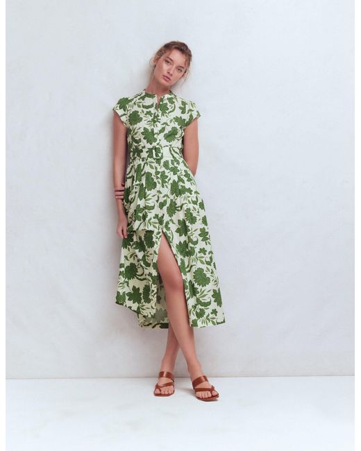 Boden White Arabella Cotton Maxi Dress