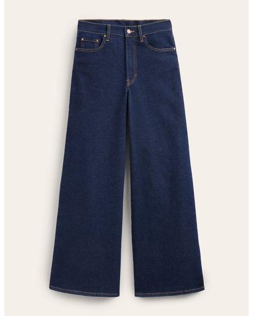 Boden Blue Hoch geschnittene jeans mit weitem bein