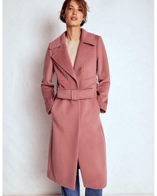Boden Red Bow Front Coat