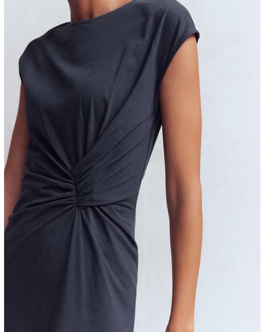 Boden Blue Delilah Twisted Midi Dress