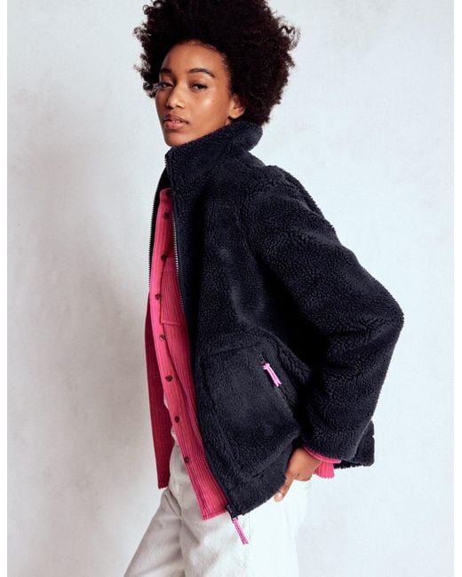 Boden Blue Westminster Borg Jacket