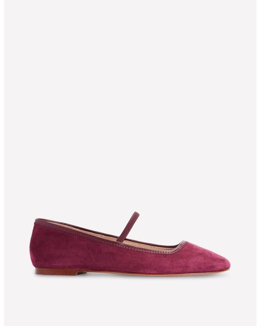 Boden Purple Thea Mary Jane Ballet Flats