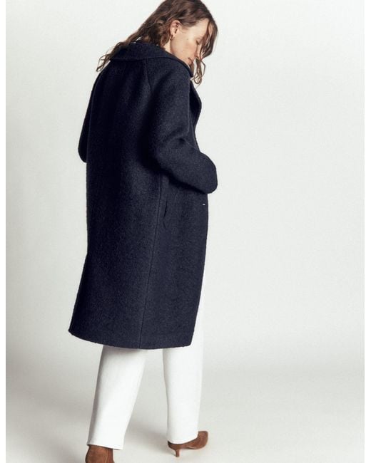 Boden Blue Cotswold Wool Coat