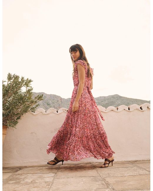 Boden Pink High Neck Sleeveless Dress
