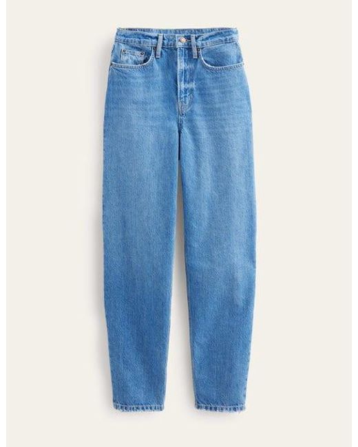 Boden Blue High Rise '90s Tapered Jeans