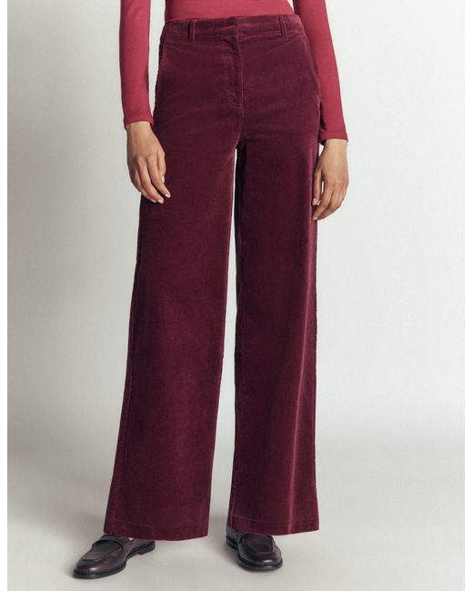 Boden Red Belgravia Cord Pants