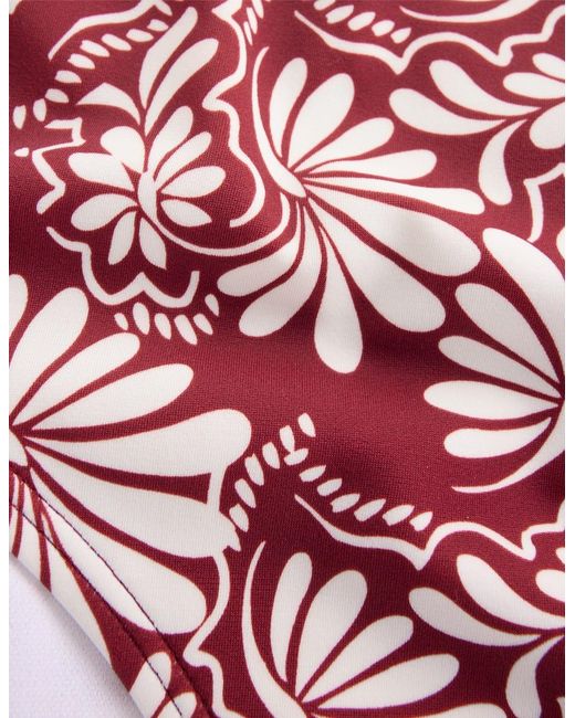 Boden Red High Waisted Bikini Bottoms