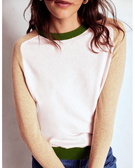 Boden Multicolor Meg Saddle Sleeve Sweater, Colour Block