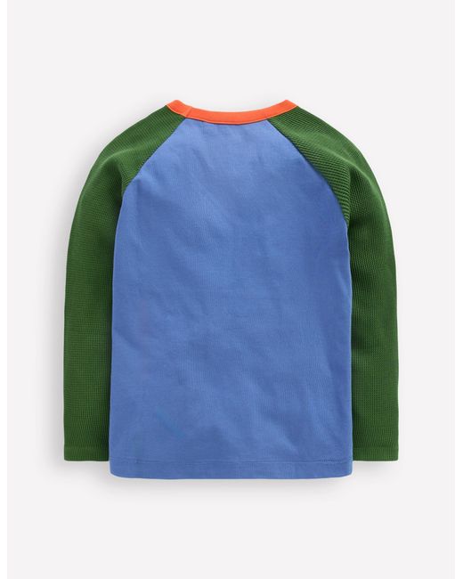 Top Manches Raglan À Nid D'Abeille-Colourblock Rive Boden pour homme en coloris Blue