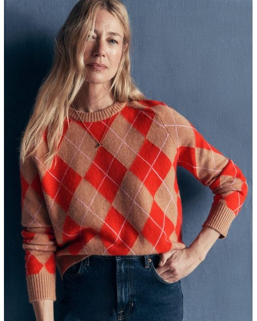 Boden Red Ariadne Wool Blend Sweater