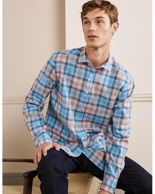 Boden Linen Cotton Shirt Boto Pink 